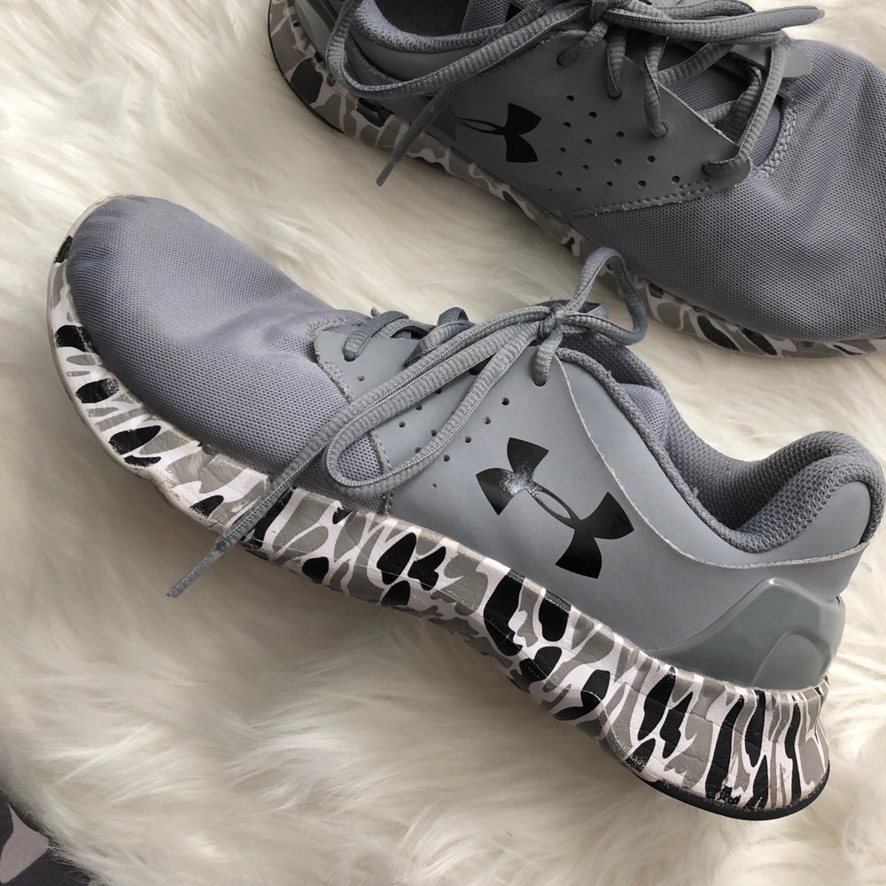 Gray sneakers